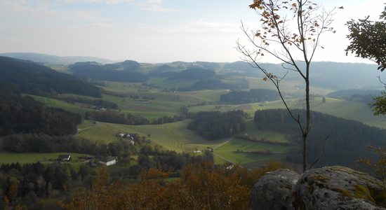 Údolí pod Waxenbergem