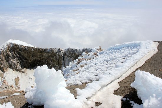 Okraj vrcholové kaldery Pico de Orizaba