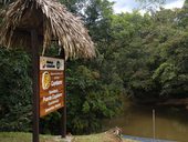 Řeka Cuyabeno a stanice strážců stejnojmenné rezervace