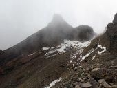Pohled na jeden z vedlejších vrcholu Cotacachi, který Martin zlezl (4800m), Ekvádor