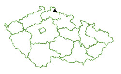 Mapa - Smrk (1124m), Jizerské hory.