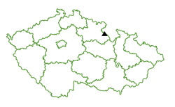 Mapa - Velká Deštná (1115m), Orlické hory.