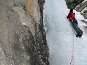 Kaunertal - lezení v ledu, Rakousko