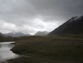 Cesta ze základního tábora Ačik-Taš do C1 (4400m), Kyrgyzstán