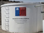 Vláda investuje do malých osad (zásobník na pitnou vodu), Parinacota, Chile