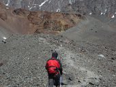 Aklimatizace v pohoří Cordón del Plata poblíž Mendozy, Argentina