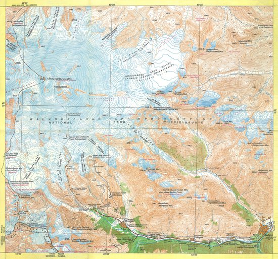 Mapa - Elbrus (5642m)