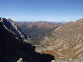 Panorama hřebene Bašt, Vysoké Tatry, Slovensko