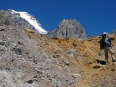 Přístup pod Aconcagua údolími Vacas a Relinchos, Argentina