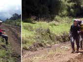 První den na cestě Chogoria Route - z mestečka Chogoria k bráně NP Mount Kenya, Mt. Kenya, Keňa