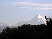 30km vzdálená Huayna Potosí (6088m), El Alto, Bolívie