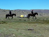 Aklimatizace v pohoří Cordón del Plata poblíž Mendozy, Argentina