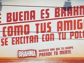 Reklama na pivo Brahma, La Serena, Chile, 30. ledna 2006