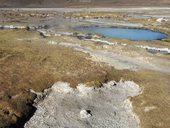 Jezírka pod Cerro Chiguana /Chihuana/ (5290m), Salar de Surire, Chile