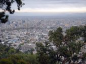 Pohled na Santiago de Chile z vrcholku San Cristóbal