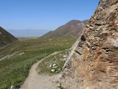 Sestup do základního tábora Ačik-Taš pod Pikem Lenina (7134m), Pamír, Kyrgyzstán