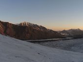 První den výstupu na Pik Lenina (7134m) - z 4400m do 5830m, Pamír, Kyrgyzstán