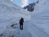 Dokonale protažená cesta pod Sliezským domem (1670m).