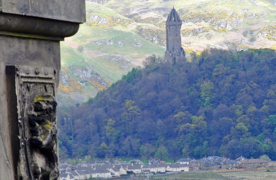 Monument Williama Wallace od hradu ve Stirlingu