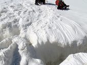 Aklimatizační výstup do druhého výškového tábora C2 (5380m), Kyrgyzstán