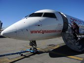 Bombardier CRJ-200 společnosti Amaszonas, La Paz, Bolívie