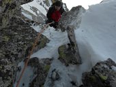 Zimní výstup na Ťažký štít (2520m), Vysoké Tatry, Slovensko