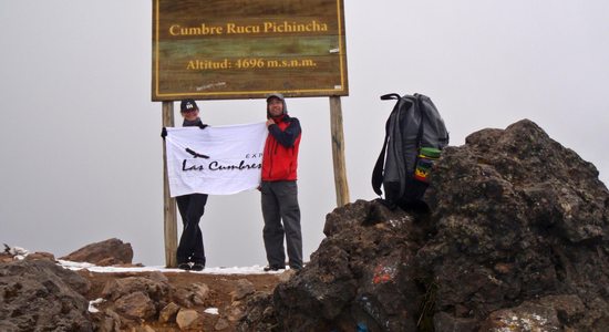 Vrchol Rucu Pichincha (4696m).