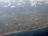 Americký kontinent - Lighthouse Point, Pompano Beach, včetně malého Pompano Beach Airpark, Florida, USA