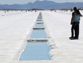 Atrakce pro turisty na Salinas Grandes, Argentina