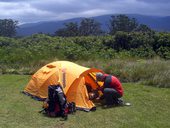 První den na cestě Chogoria Route - z mestečka Chogoria k bráně NP Mount Kenya, Mt. Kenya, Keňa