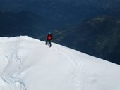 panorama z Mont Blanc du Tacul