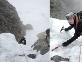 Východná Žeruchová veža (2080m) - jihovýchodní roklinou na hřeben, Vysoké Tatry, Slovensko