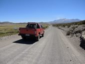 Asfaltovou silnici měníme na několik dní za pisty národních parků a rezervací chilského altiplana, Chile