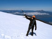 Výstup na sopku Osorno (2652m) v NP Vicente Pérez Rosales, Chile