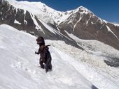 Aklimatizační výstup do druhého výškového tábora C2 (5380m), Kyrgyzstán