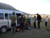 Sestup do základního tábora Ačik-Taš pod Pikem Lenina (7134m), Pamír, Kyrgyzstán