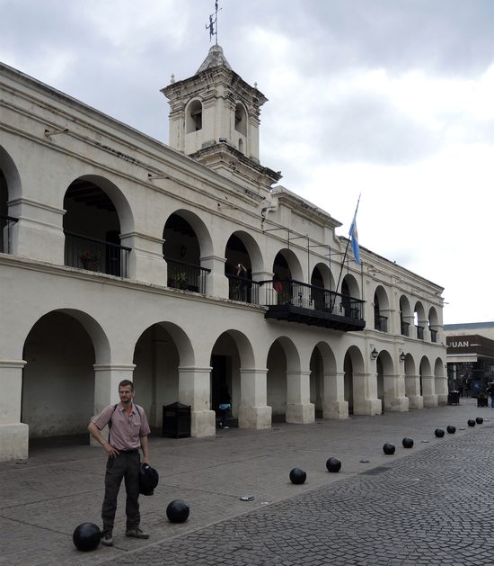 Stará radnice (Cabildo), kde je dnes umístěno muzeum, Salta, Argentina 