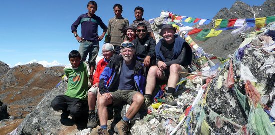 Ve čtvrtek přichází první prubířský kámen. Výstup do Laurebina pasu ve výšce 4600m.