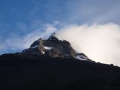 Illiniza Sur (5263m) na sklonku dne, Ekvádor