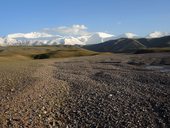 Sestup do základního tábora Ačik-Taš pod Pikem Lenina (7134m), Pamír, Kyrgyzstán