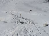 Aklimatizační výstup do druhého výškového tábora C2 (5380m), Kyrgyzstán