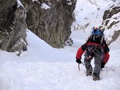 Slavkovský štít (2452m), Veverkův žlab, Vysoké Tatry, Slovensko