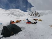 Aklimatizační výstup do druhého výškového tábora C2 (5380m), Kyrgyzstán