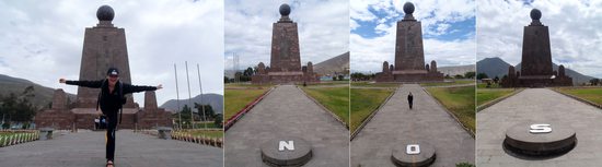 Všechny čtyři světové strany ..., Mitad del Mundo, Ekvádor