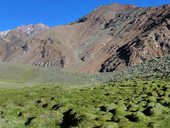 Aklimatizace v pohoří Cordón del Plata poblíž Mendozy, Argentina