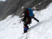 Východná Žeruchová veža (2080m) - jihovýchodní roklinou na hřeben, Vysoké Tatry, Slovensko