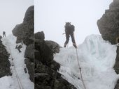 Východná Žeruchová veža (2080m) - jihovýchodní roklinou na hřeben, Vysoké Tatry, Slovensko