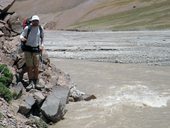 Přístup pod Aconcagua údolími Vacas a Relinchos, Argentina