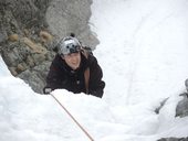 Východná Žeruchová veža (2080m) - jihovýchodní roklinou na hřeben, Vysoké Tatry, Slovensko