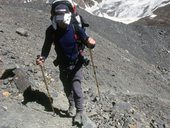 Aklimatizace v pohoří Cordón del Plata poblíž Mendozy, Argentina